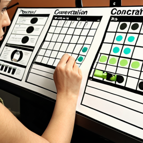 Home 11 **
A person thoughtfully analyzing options presented in a decision matrix. Focus on the expression of concentration and the use of data to make a choice. Include elements of daily life in the background to show the decision-making applies to everyday scenarios.
**