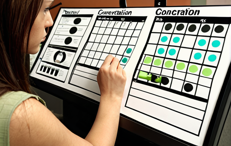 **
A person thoughtfully analyzing options presented in a decision matrix. Focus on the expression of concentration and the use of data to make a choice. Include elements of daily life in the background to show the decision-making applies to everyday scenarios.
**