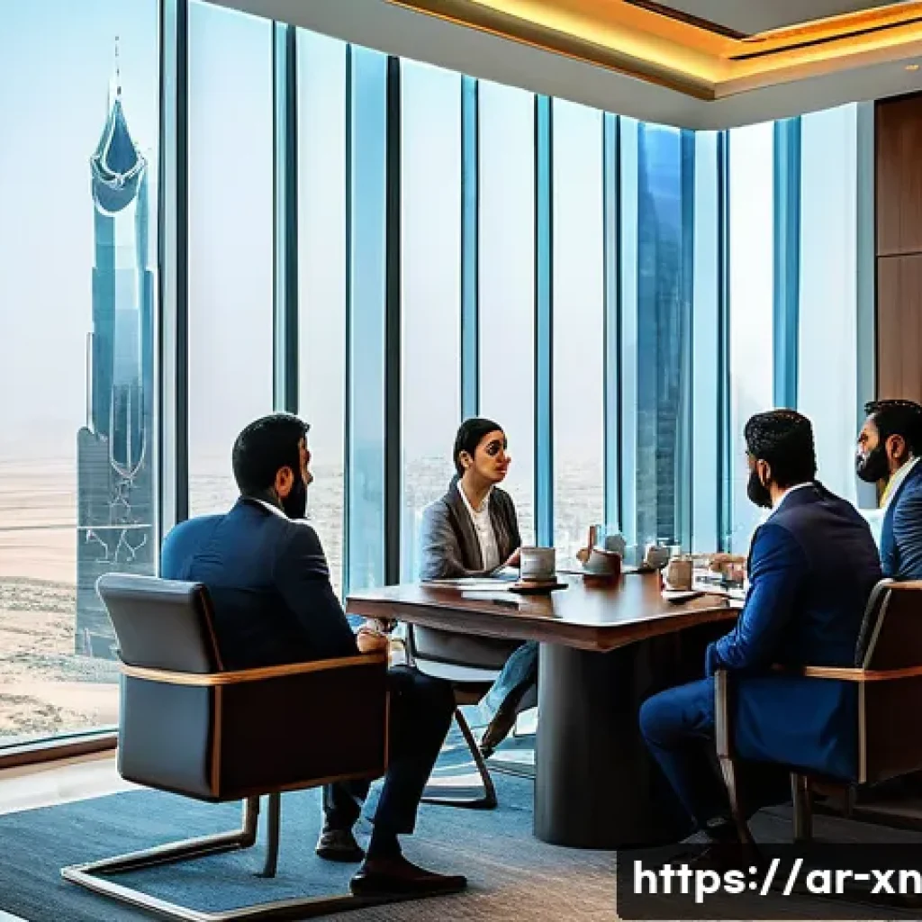 선택 기준 명확화 기법을 통한 갈등 해결 - A professional Middle Eastern office meeting scene set in a modern Riyadh skyscraper conference room...