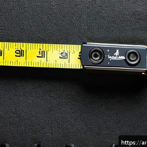 Home 17 선택 기준 명확화 툴 비교 - A detailed close-up of a high-quality steel measuring tape designed for construction sites in Saudi ...